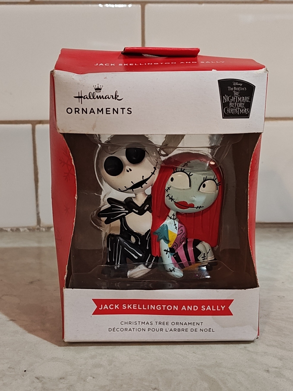 Hallmark Nightmare Before Christmas Jack Skellington & Sally Ornament